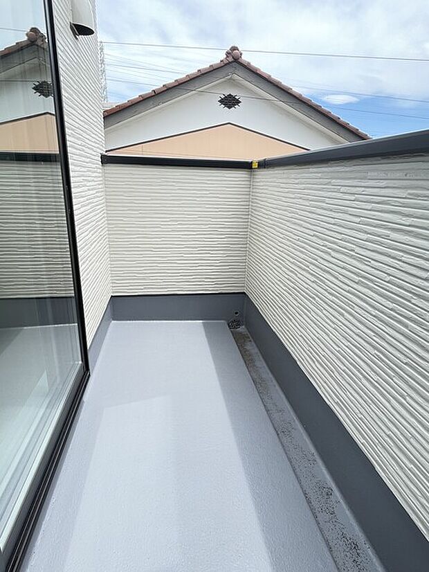 南西向き陽当り良好なバルコニー