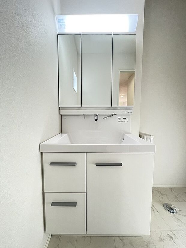 鏡裏にすっきり収納できるシャンプードレッサー