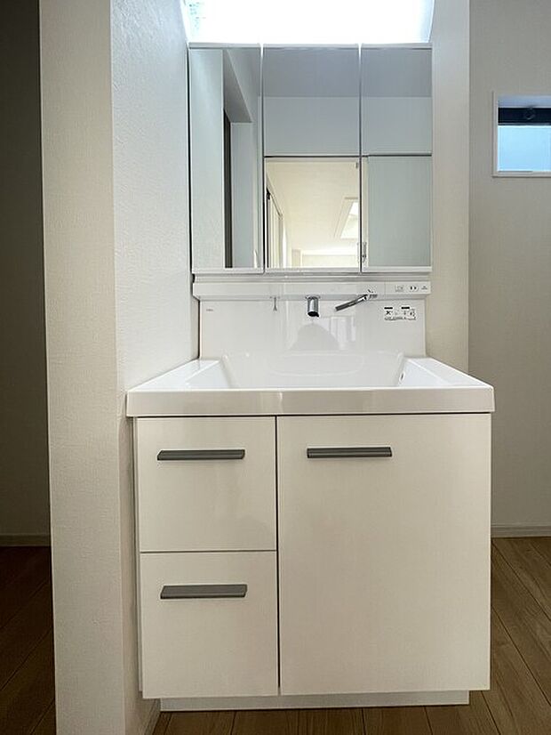 鏡裏にすっきり収納できるシャンプードレッサー