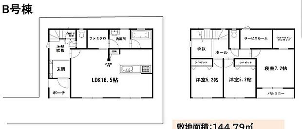 B号棟 間取り図