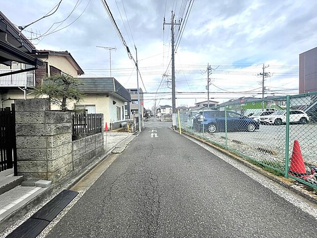西側私道幅員4m 北向き