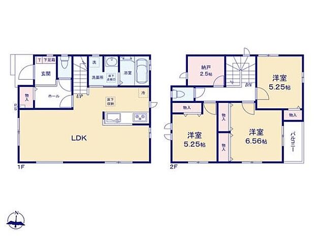 B号棟間取り図