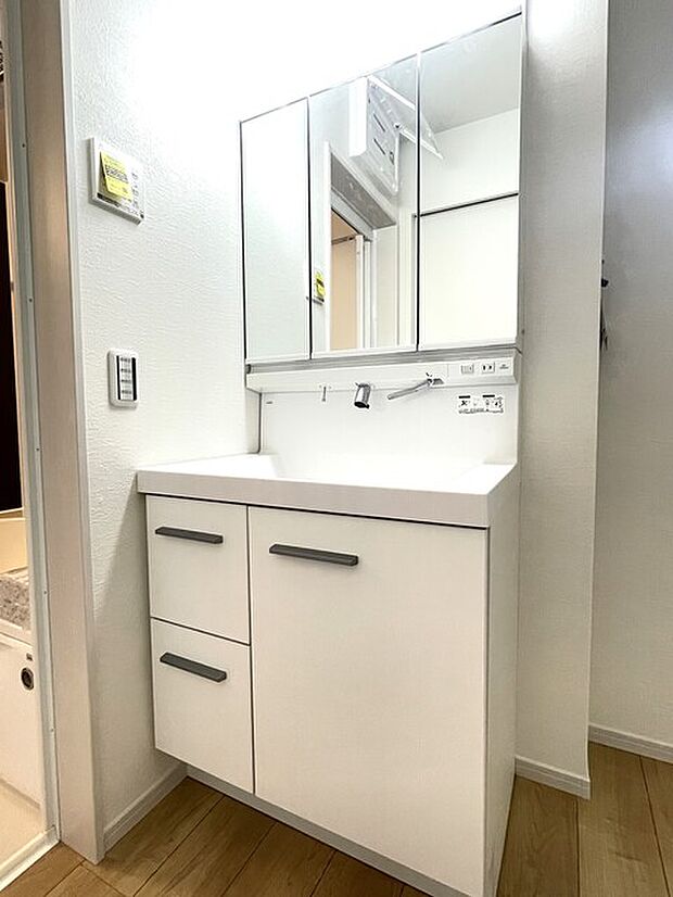 鏡裏にすっきり収納できるシャンプードレッサー