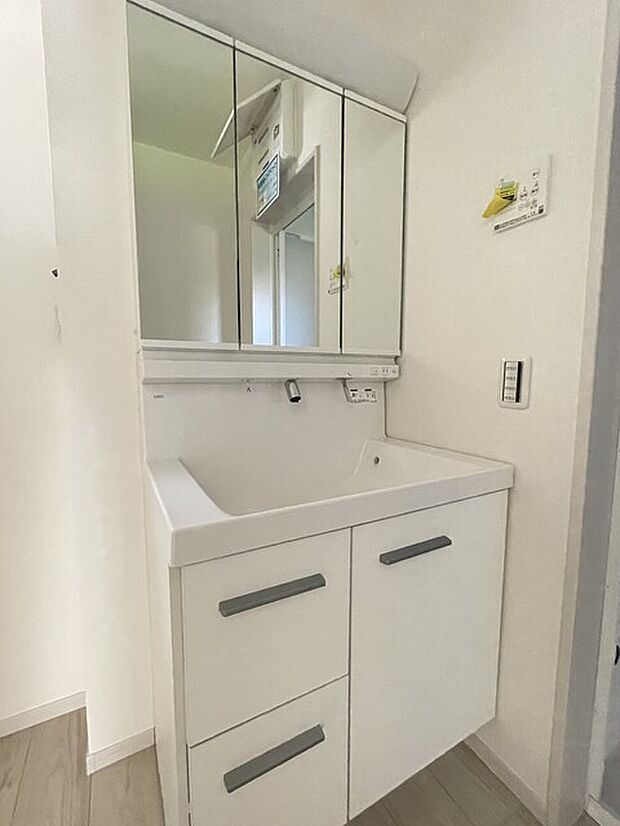 鏡裏にすっきり収納できるシャンプードレッサー