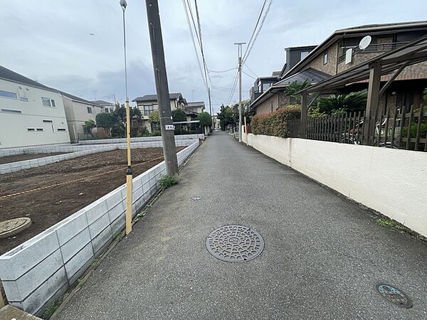 接道　区画東側道路幅員4ｍ