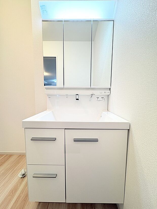鏡裏にすっきり収納できるシャンプードレッサー