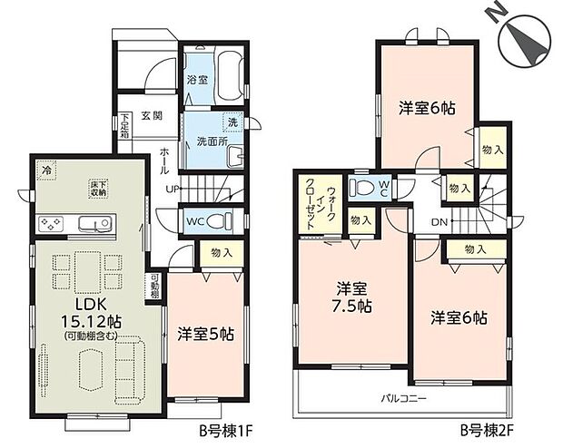 B号棟間取り図