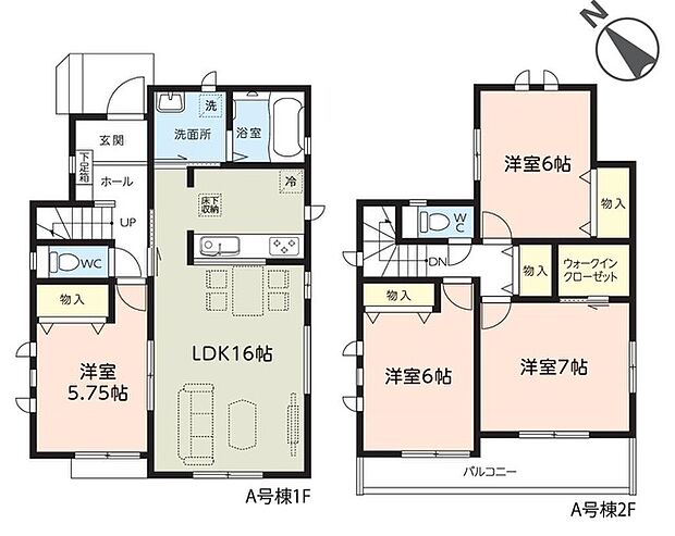 A号棟間取り図