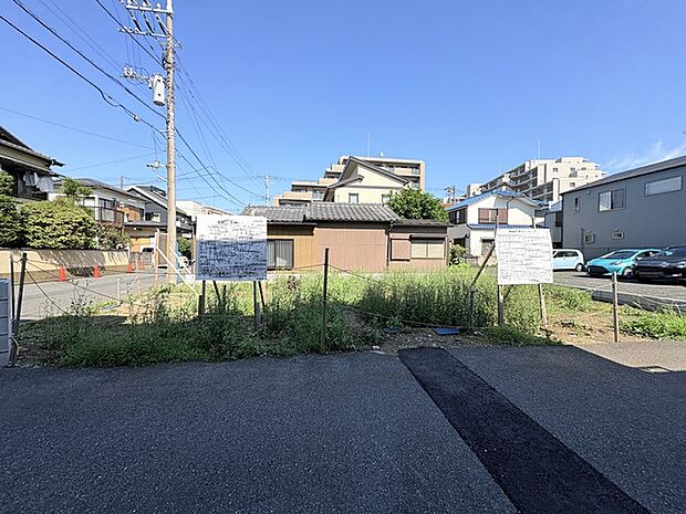全2棟分譲(左側1号棟右側2号棟) 建設予定地
