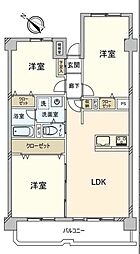 第3稲毛ハイツ28 3LDKの間取図画像