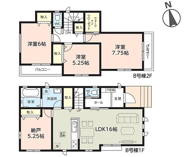 B号棟間取り図
