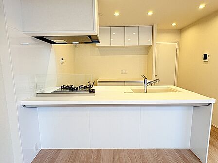 お部屋すっきりペニンシュラ型システムキッチン