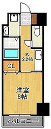 サンシャイン妙見表参道 1Kの間取図画像