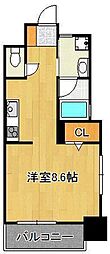 内山足立ビル ワンルームの間取図画像