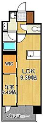 プレジデンス ざ 三萩野 1LDKの間取図画像