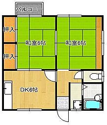 間取図画像 2DK