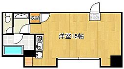ベルガ片野 ワンルームの間取図画像