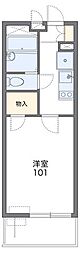 レオパレスサンヴィレッジ 4階1Kの間取り