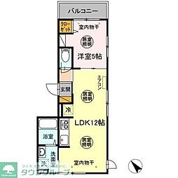 ノルン 3階1LDKの間取り