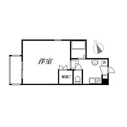 アリエ新小岩 1階1Kの間取り