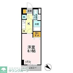 登戸Ｎ・Ｔステージ 8階1Kの間取り