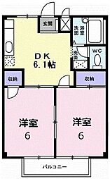 間取図画像 2DK