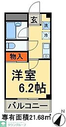 間取図画像 1K