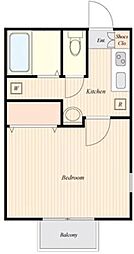 Ｃｌａｓｓｙ蘇我 1階1Kの間取り