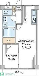 ピアコート 7階1LDKの間取り