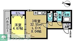 間取図画像 1LDK