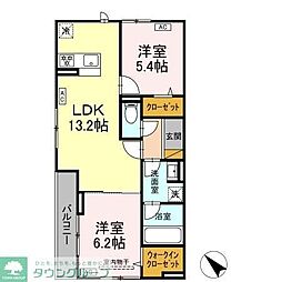 D-plaisir 2LDKの間取図画像