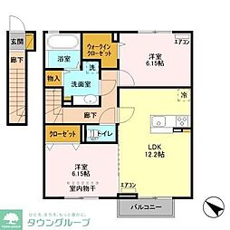 ポテト 2LDKの間取図画像