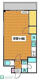 アーク市川 ワンルームの間取図画像