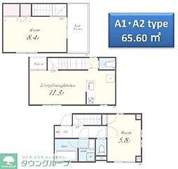 仮称)ミ・パティオA棟 2LDKの間取図画像