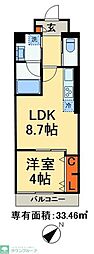 BENIMACHI ONE 1LDKの間取図画像