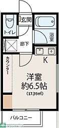 LIT大和田新田 ワンルームの間取図画像