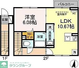 セレスティア北小岩 1LDKの間取図画像