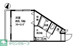 FULLWISE1 1Kの間取図画像