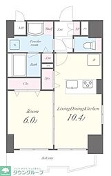 createaxis 1LDKの間取図画像