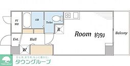ヴォワール国府台 ワンルームの間取図画像