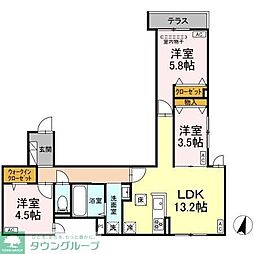 グラナーデ興野 3LDKの間取図画像