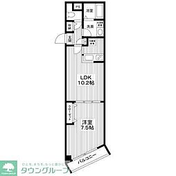 ショコラヒルズ 1LDKの間取図画像