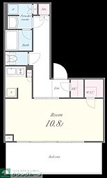 プラウドタワー小岩フロント 31階 ワンルームの間取図画像