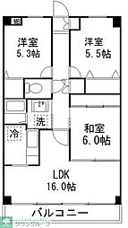 アクトヒルズ八千代2 3LDKの間取図画像