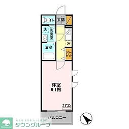 Magnoliacourt2 1Kの間取図画像
