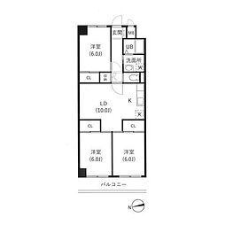 グリーンパーク北葛西 3LDKの間取図画像