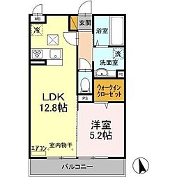 スマイリア西船 1LDKの間取図画像