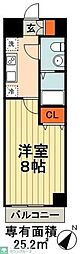KDX千葉中央レジデンス 1Kの間取図画像
