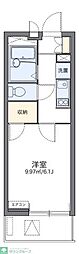 フィオーレ船橋 1Kの間取図画像