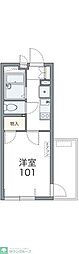 フィオーレ船橋 1Kの間取図画像
